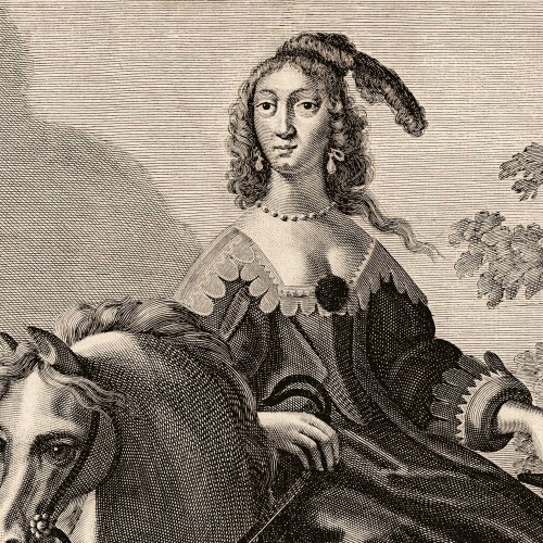 Portrait équestre de Marie Madeleine de Vignerod, duchesse d’Aiguillon