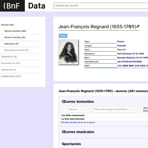 Jean-François Regnard BnF Data