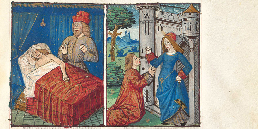 Image peinte en ouverture d’une édition d’après 1493