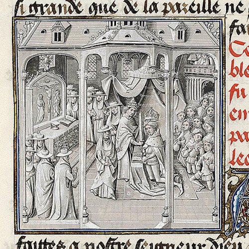 Charlemagne couronné empereur par le pape Léon III
