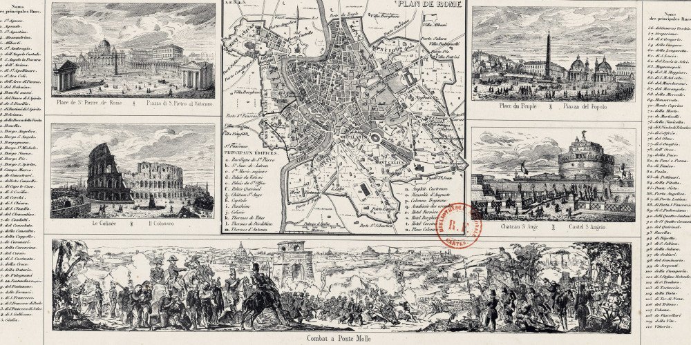 Rome. lithographie de Turgis