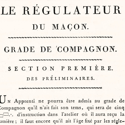 Le Régulateur du Maçon