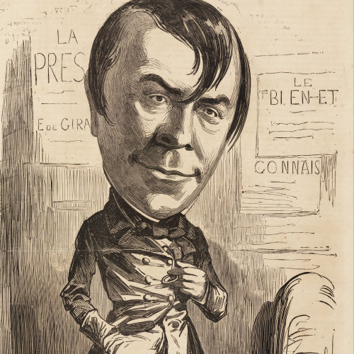 Diogène : portrait-charge d’Émile de Girardin