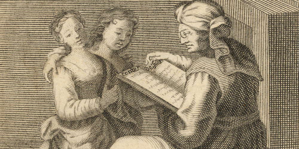 Femme lisant des contes de fées à deux jeunes filles