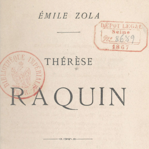 Thérèse Raquin, édition de 1868