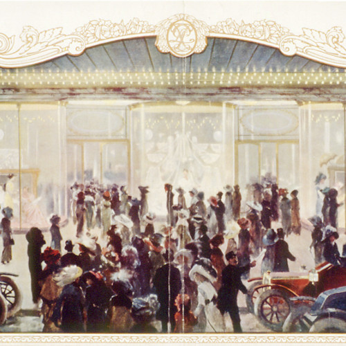 Le Printemps, entrée principale sur le boulevard Haussmann