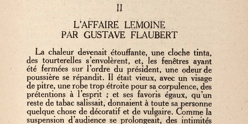 Marcel Proust pastiche Flaubert