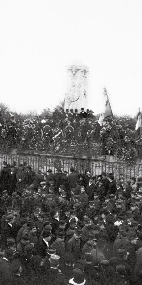 Anniversaire Champigny, manifestation de la ligue des Patriotes, commémoration des soldats morts en décembre 1870