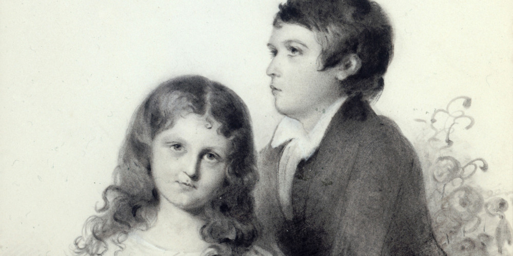 Portrait de Maurice et Solange Sand enfants