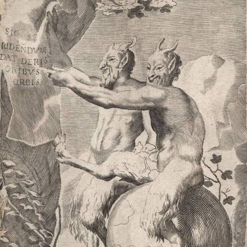 Frontispice pour Le Jodelet ou le maître valet de Scarron, d'après Claude Mellan, 1645