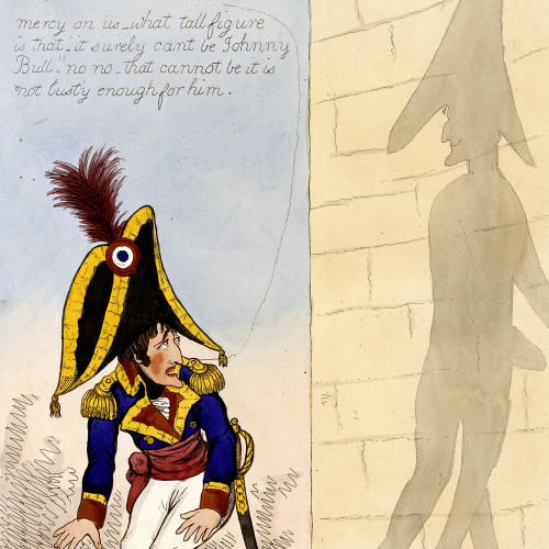 Napoléon Bonaparte terrifié par son ombre