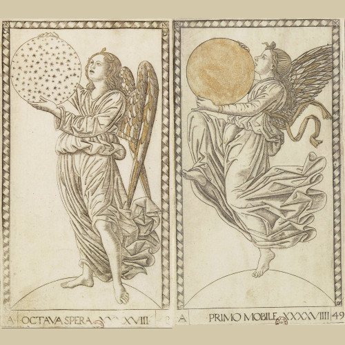 Tarots dits de Mantegna, série A (41 à 50) : Les Sept planètes et les Sphères