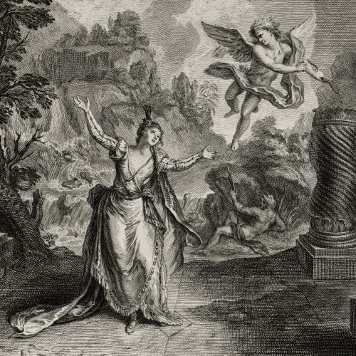Antoine Coypel, L’Amour s'envole et le palais s'évanouit, Psiché, acte IV scène 3, [1726]