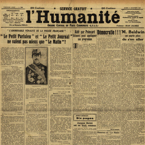 « L’abominable vénalité de la presse française »