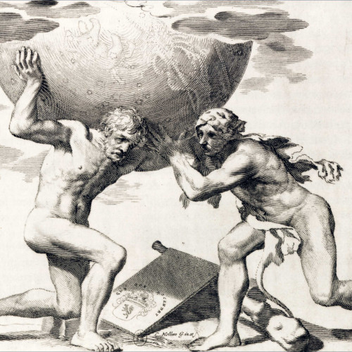 Atlas faisant passer la sphère céleste sur les épaules d’Hercule