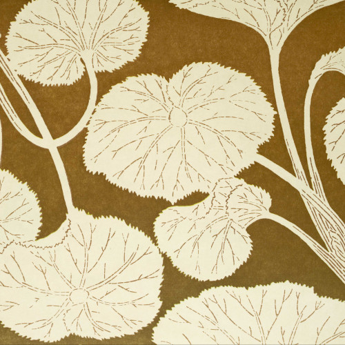 Feuillage de malvacées, motif de décor d’après un poncif pour teinture d’etoffes du 19e siècle