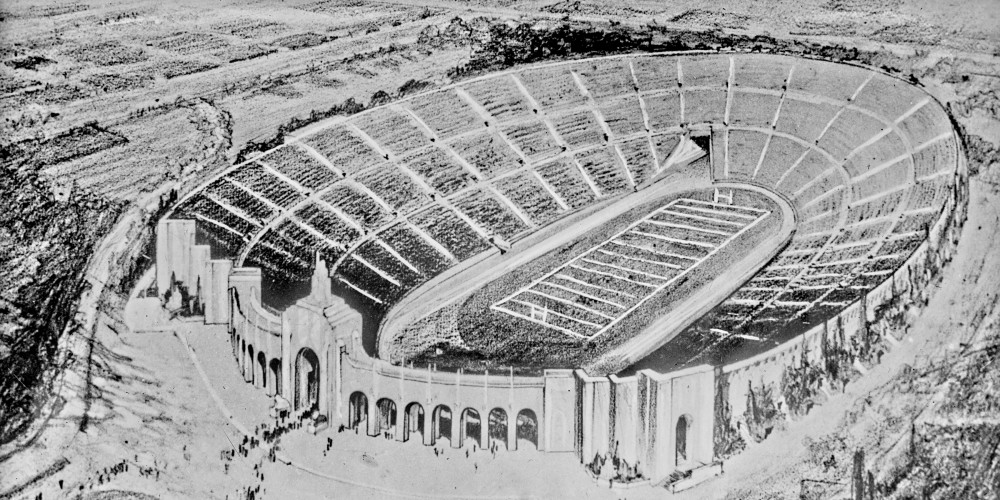 Le stade olympique de Los Angeles pour les Jeux de 1932