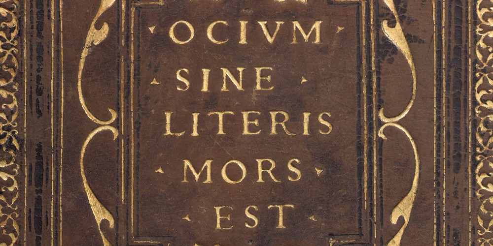 Reliure d'un livre de Jean Chrysostome