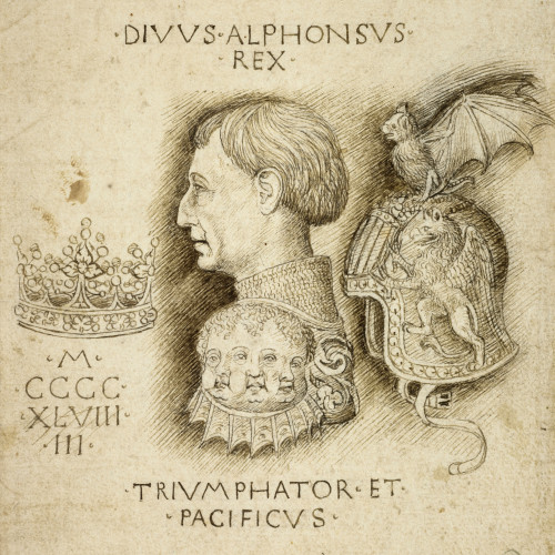 Étude pour une médaille d’Alphonse V d’Aragon