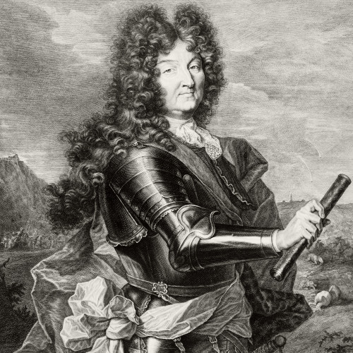 Portrait gravé de Louis XIV, roi de France de 1643 à 1715