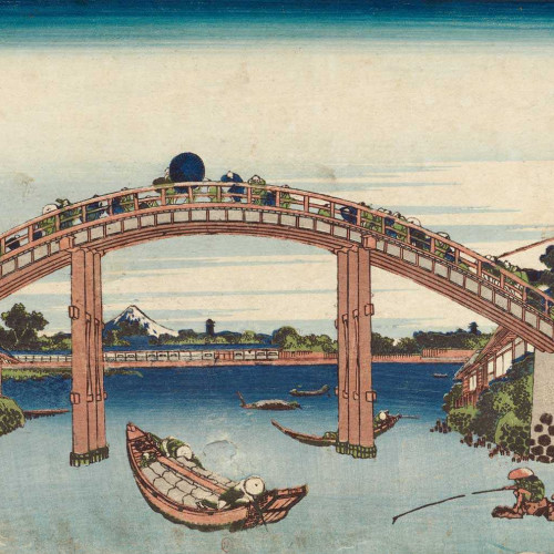 Sous le pont Mannen à Fukagawa (Fukagawa Mannen-bashi no shita)