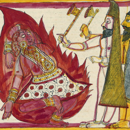 Krishna danse sur le corps de Putana