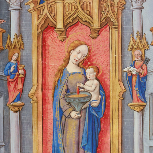 Vierge Marie chantée par Gui de Tallemas : « Lampe rendant en tenebres lumiere »