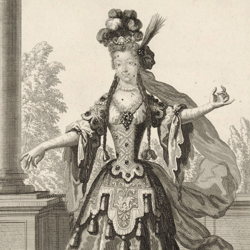 Henri Bonnart, Mlle de Subligny, danseuse de l'Opéra, 1700