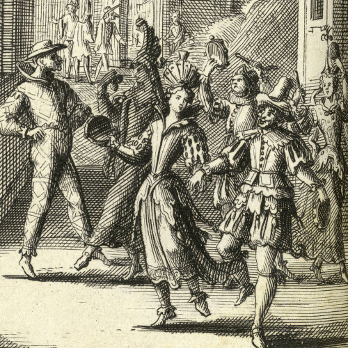 Franz Ertinger, Le Carnaval, mascarade, 1668