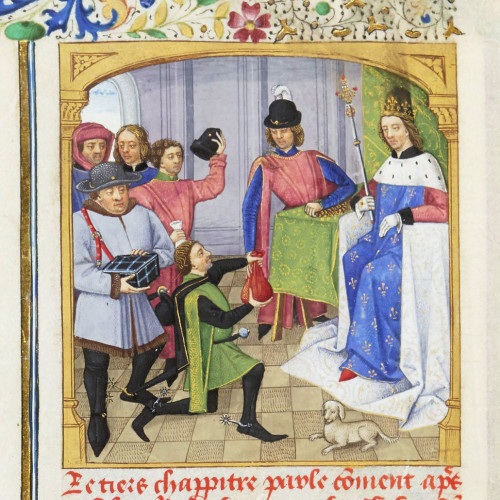 Philippe V le Long recevant l’impôt