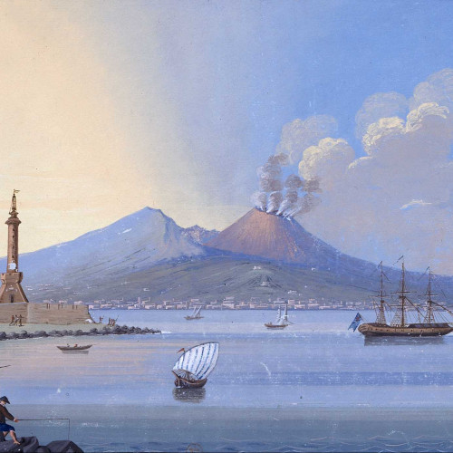 Naples - Vue du Vésuve de jour