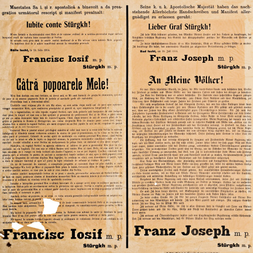 « Proclamation de François-Joseph à ses peuples »