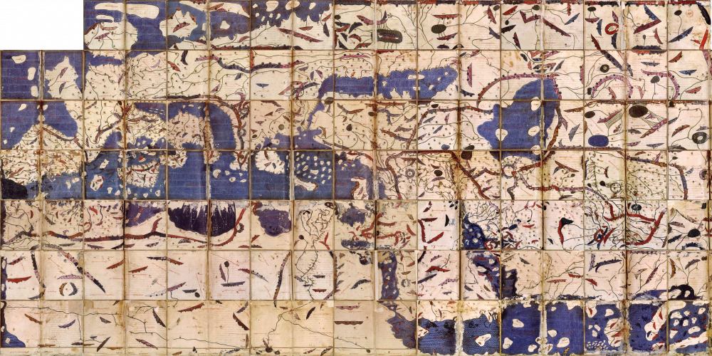 Reconstitution du planisphère de la Géographie d’al-Idrîsî