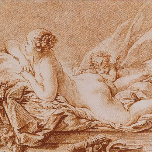 Femme nue étendue sur le ventre