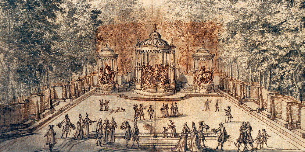 Le bosquet des Bains d’Apollon à Versailles