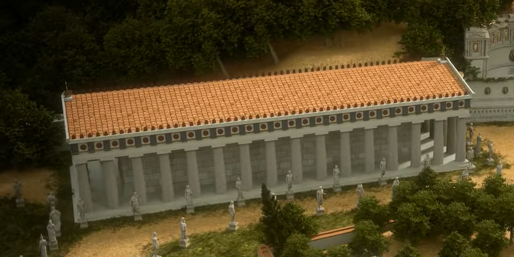 Reconstitution du temple d'Héra