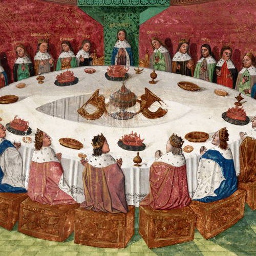 Apparition du Graal aux chevaliers de la Table ronde