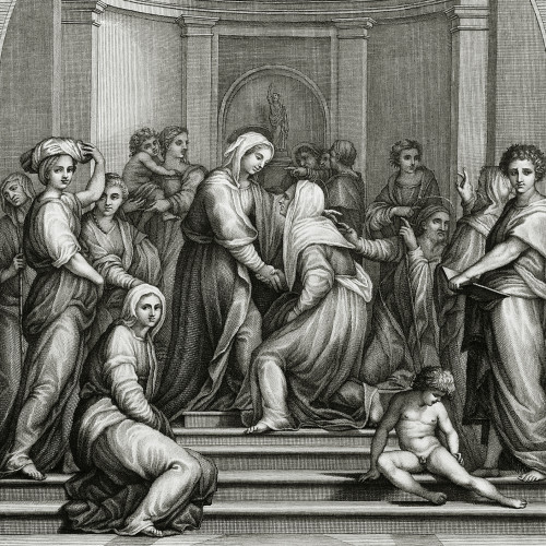 La Visitation de la Vierge, d’après Giacomo da Pontormo