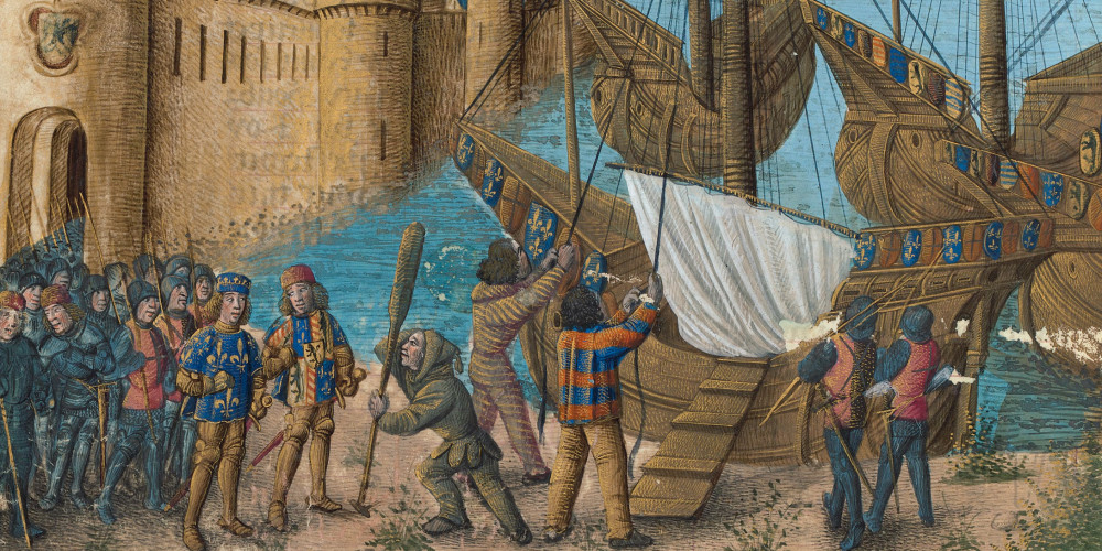 Septième croisade : embarquement de Saint-Louis à Limassol