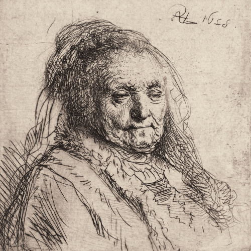 Petit buste de la mère de Rembrandt
2e état