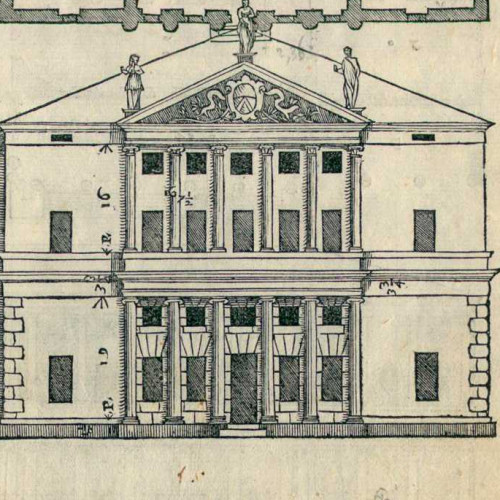 Élévation et plan pour une villa