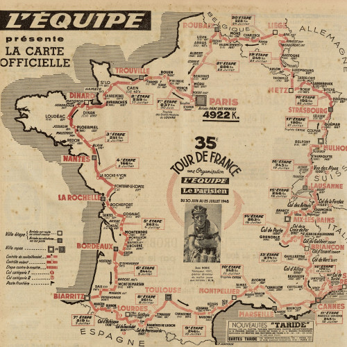 Parcours du Tour de France 1948