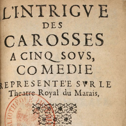 L’Intrigue des carrosses à cinq sous…