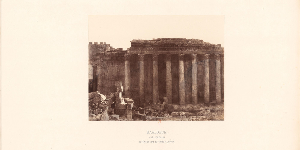 Extérieur nord du temple de Jupiter, Héliopolis (Baalbeck)