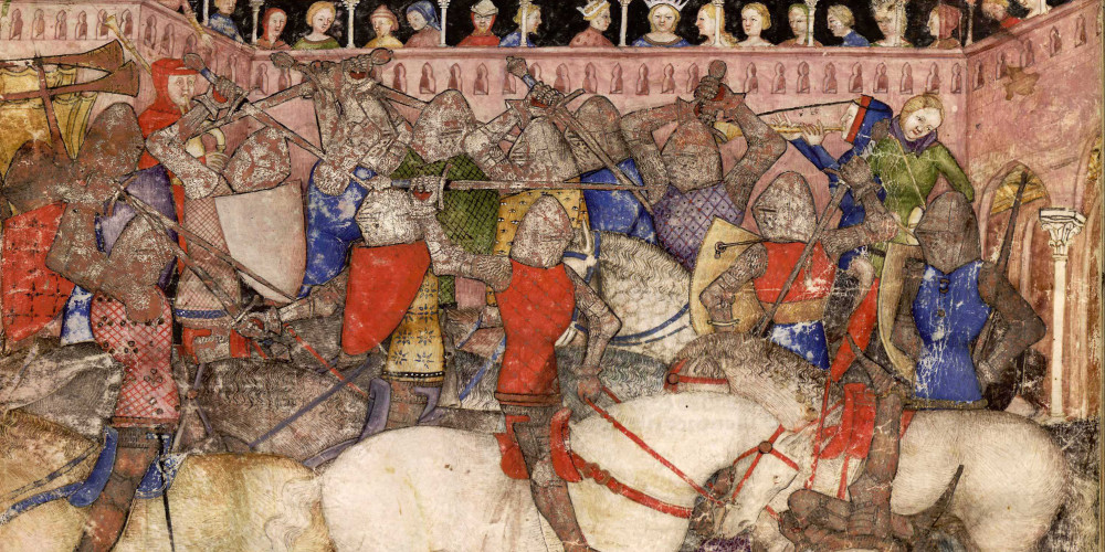 Arthur et l’envoyée de Nascien ; tournoi de Camelot