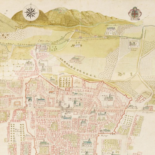 Plan de la ville de Clermont, capitale de toute la province d’Auvergne
