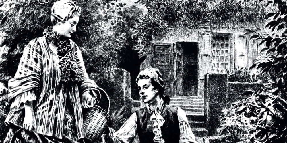 Jean Jacques Rousseau et Madame de Warens aux Charmettes