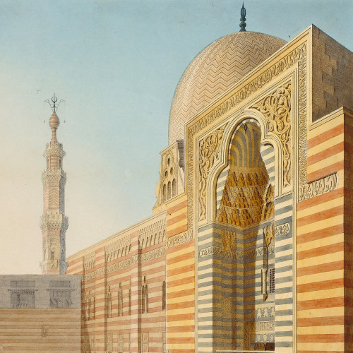 Vue extérieure de la mosquée El-Moyed, sur le bazar El-Soukkaryeh