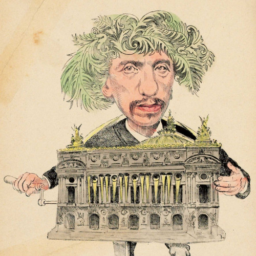 Caricature de Charles Garnier