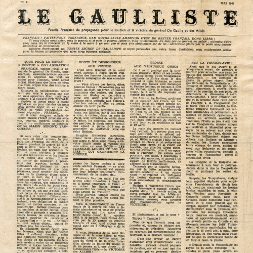 Le Gaulliste, n°2